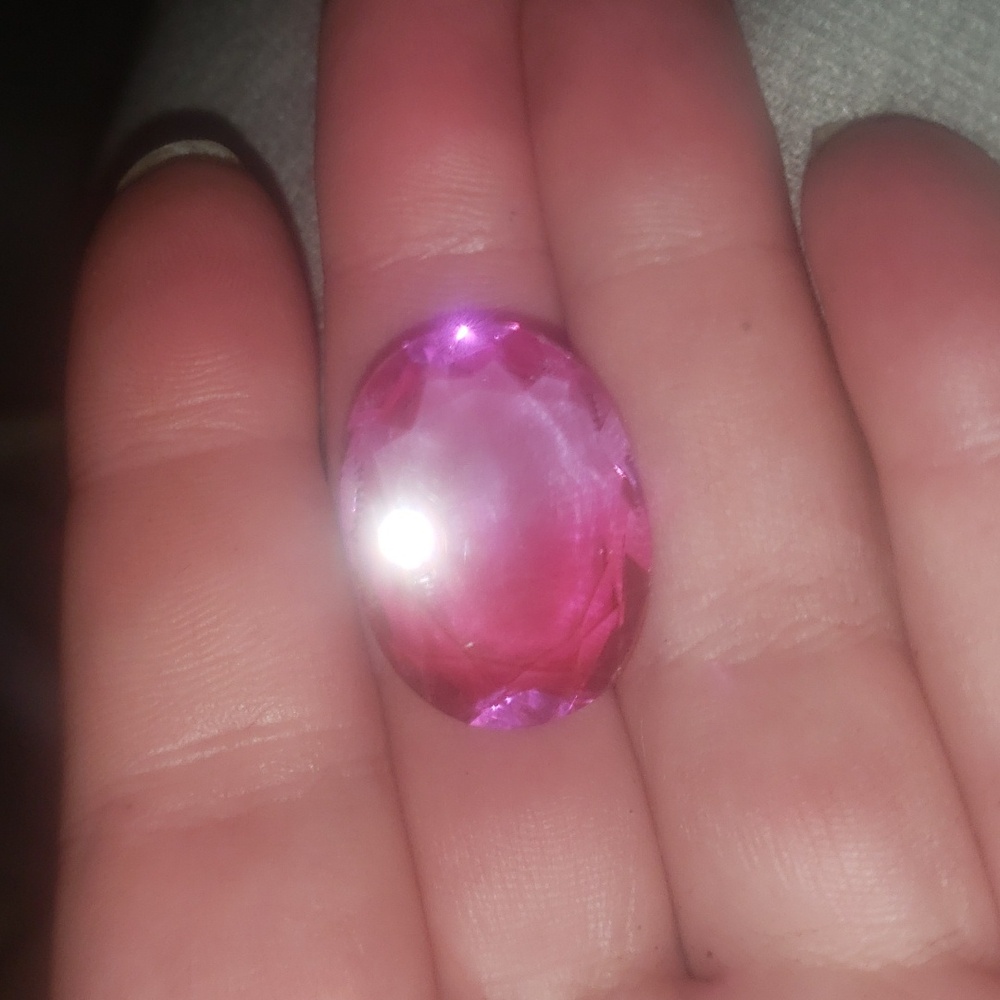 loose gemstone two toned